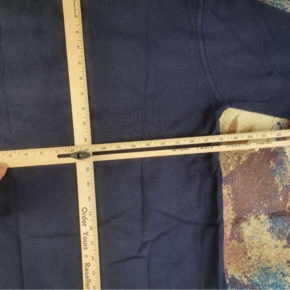 LL Bean Thermal Layer Blue Outdoor Cotton Shirt Long Sleeve Small Regular - Picture 13 of 13